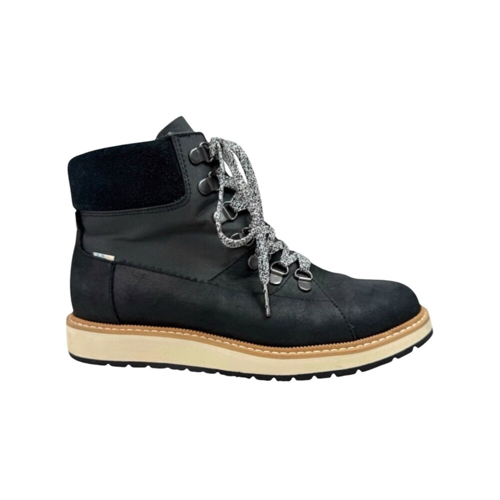 Toms Mesa Waterproof Suede Hiking Boots Black Size 7 Gorpcore Trail